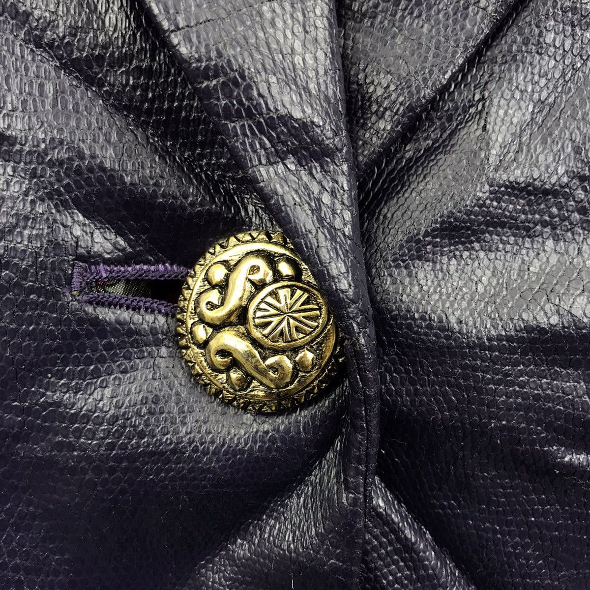 Japanese Brand NACK 48 Japanese Brand Purple Baroque Chain ParkaCoat Jacket Size US S / EU 44-46 / 1 - 3 Thumbnail