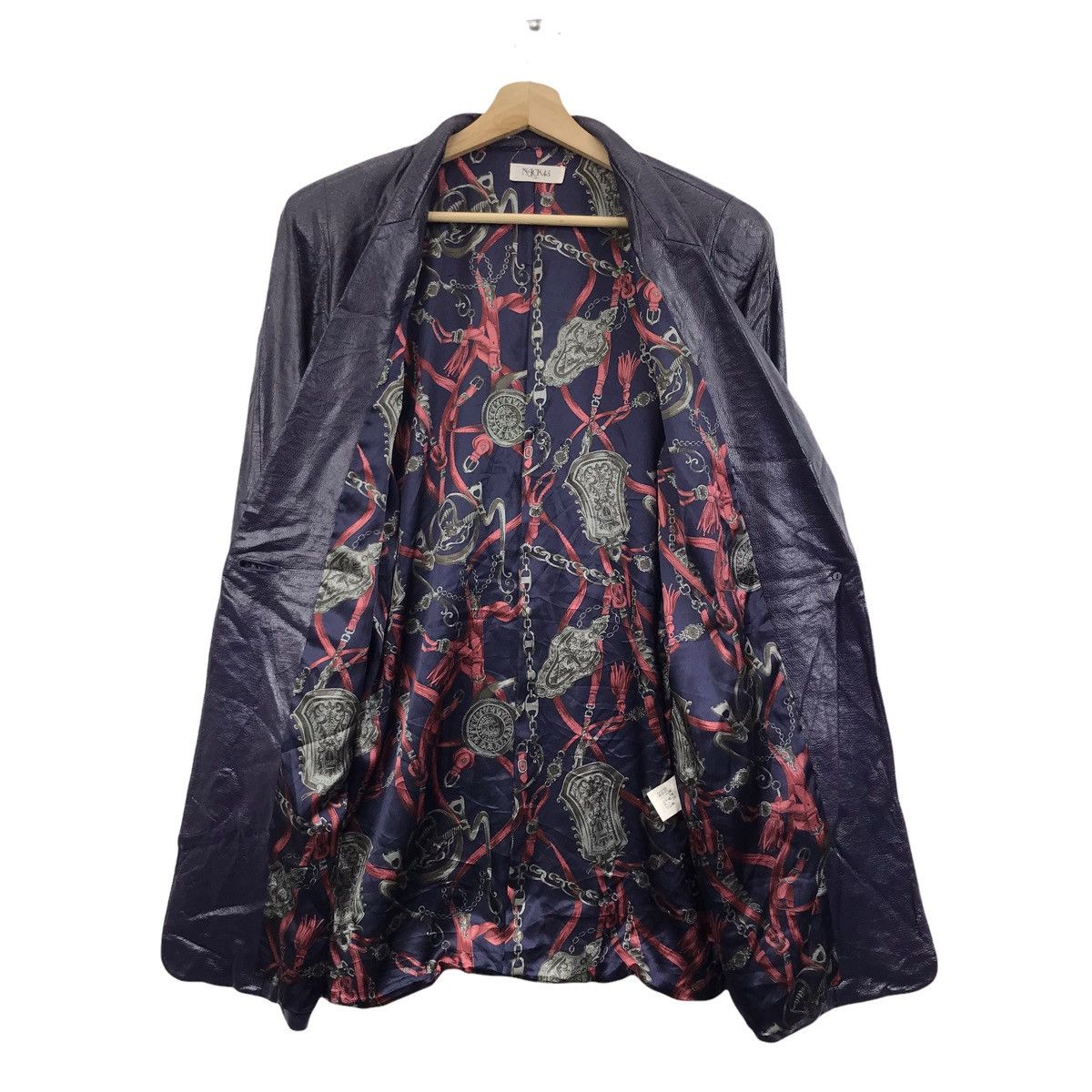 Japanese Brand NACK 48 Japanese Brand Purple Baroque Chain ParkaCoat Jacket Size US S / EU 44-46 / 1 - 7 Thumbnail