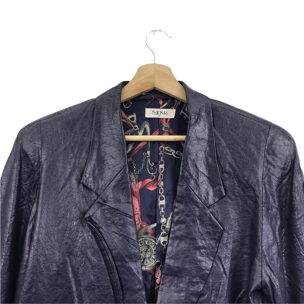 Japanese Brand NACK 48 Japanese Brand Purple Baroque Chain ParkaCoat Jacket Size US S / EU 44-46 / 1 - 2 Thumbnail