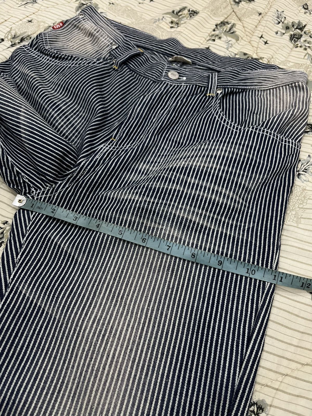 Blue Blue Japan × Japanese Brand S. BLUE MOON BLUE HYPEBEAST HIKORY STRIPE PANTS Size US 29 - 14 Thumbnail