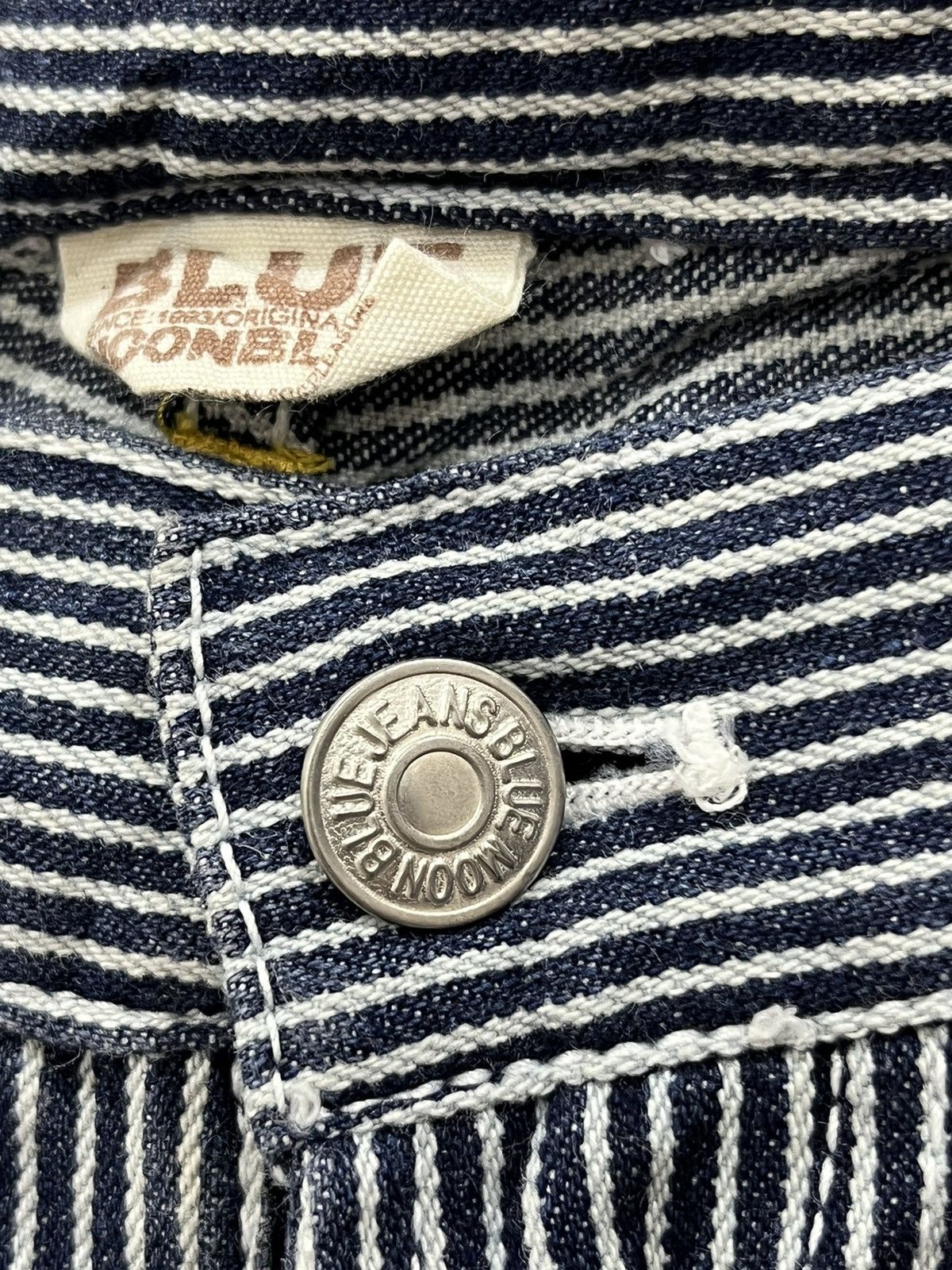 Blue Blue Japan × Japanese Brand S. BLUE MOON BLUE HYPEBEAST HIKORY STRIPE PANTS Size US 29 - 8 Thumbnail