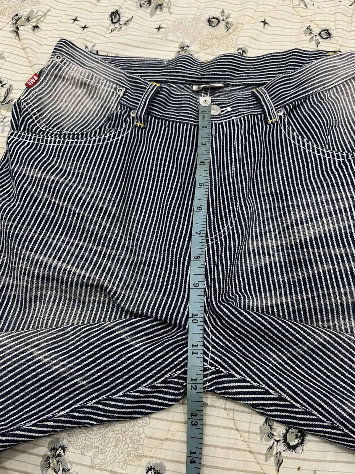 Blue Blue Japan × Japanese Brand S. BLUE MOON BLUE HYPEBEAST HIKORY STRIPE PANTS Size US 29 - 13 Thumbnail