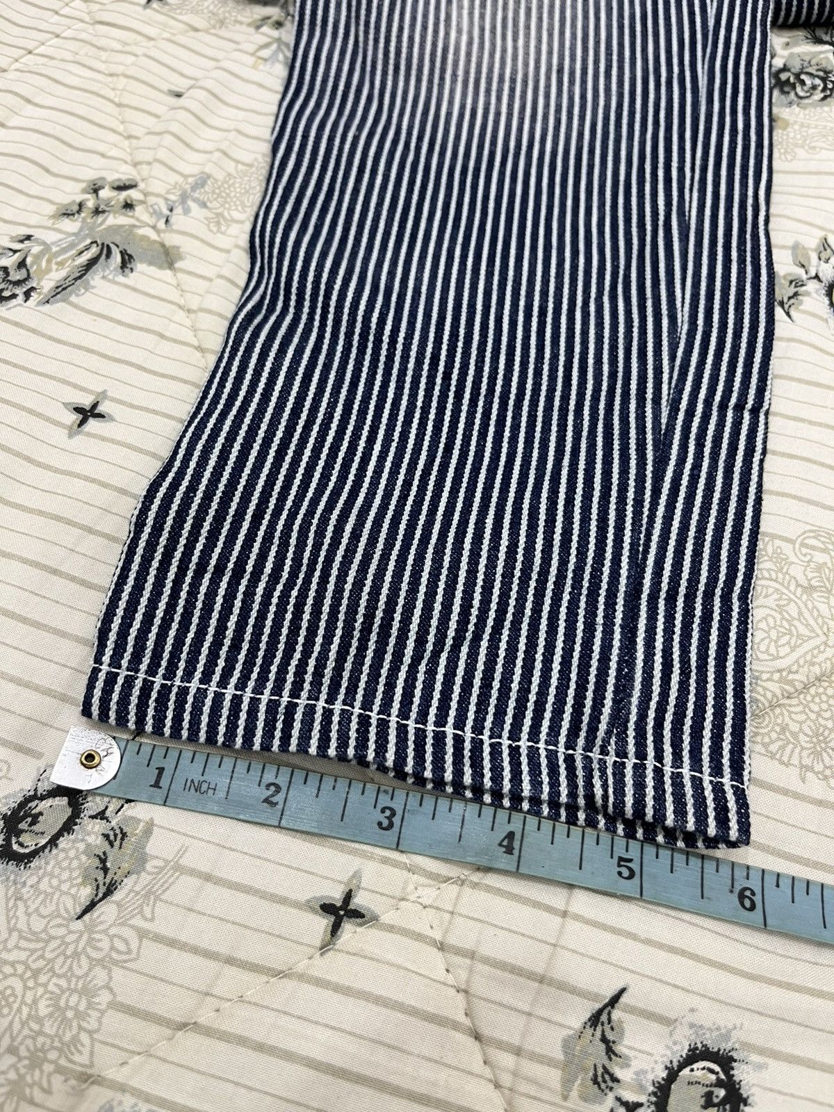 Blue Blue Japan × Japanese Brand S. BLUE MOON BLUE HYPEBEAST HIKORY STRIPE PANTS Size US 29 - 16 Thumbnail