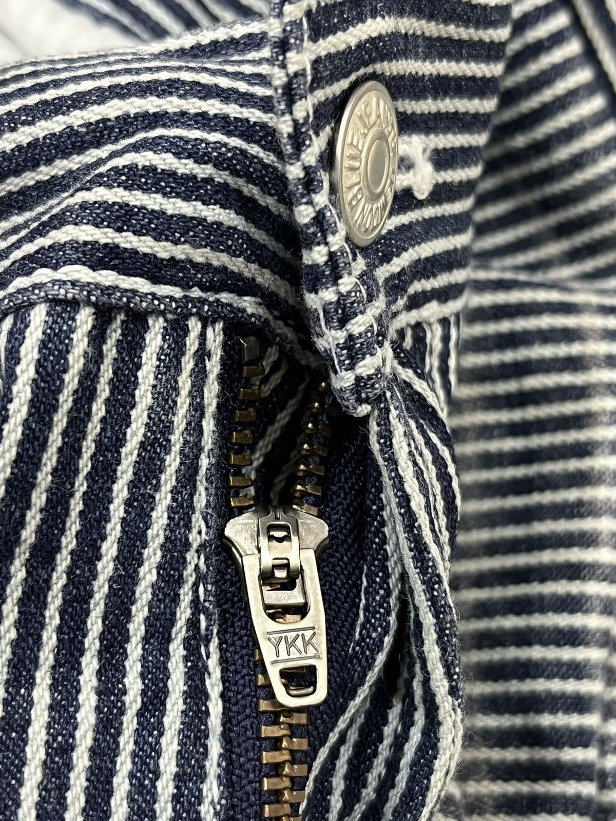 Blue Blue Japan × Japanese Brand S. BLUE MOON BLUE HYPEBEAST HIKORY STRIPE PANTS Size US 29 - 11 Thumbnail