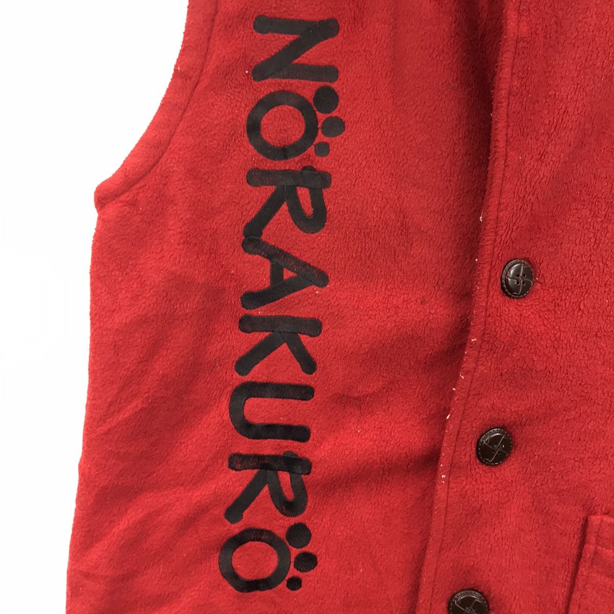 Vintage NORAKURO Anime Manga Cartoon Embroidered Fleece Vest Size US M / EU 48-50 / 2 - 5 Thumbnail