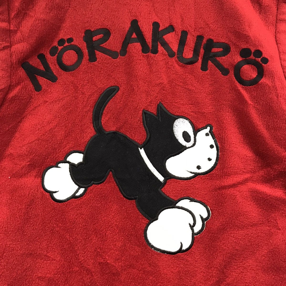 Vintage NORAKURO Anime Manga Cartoon Embroidered Fleece Vest Size US M / EU 48-50 / 2 - 2 Thumbnail