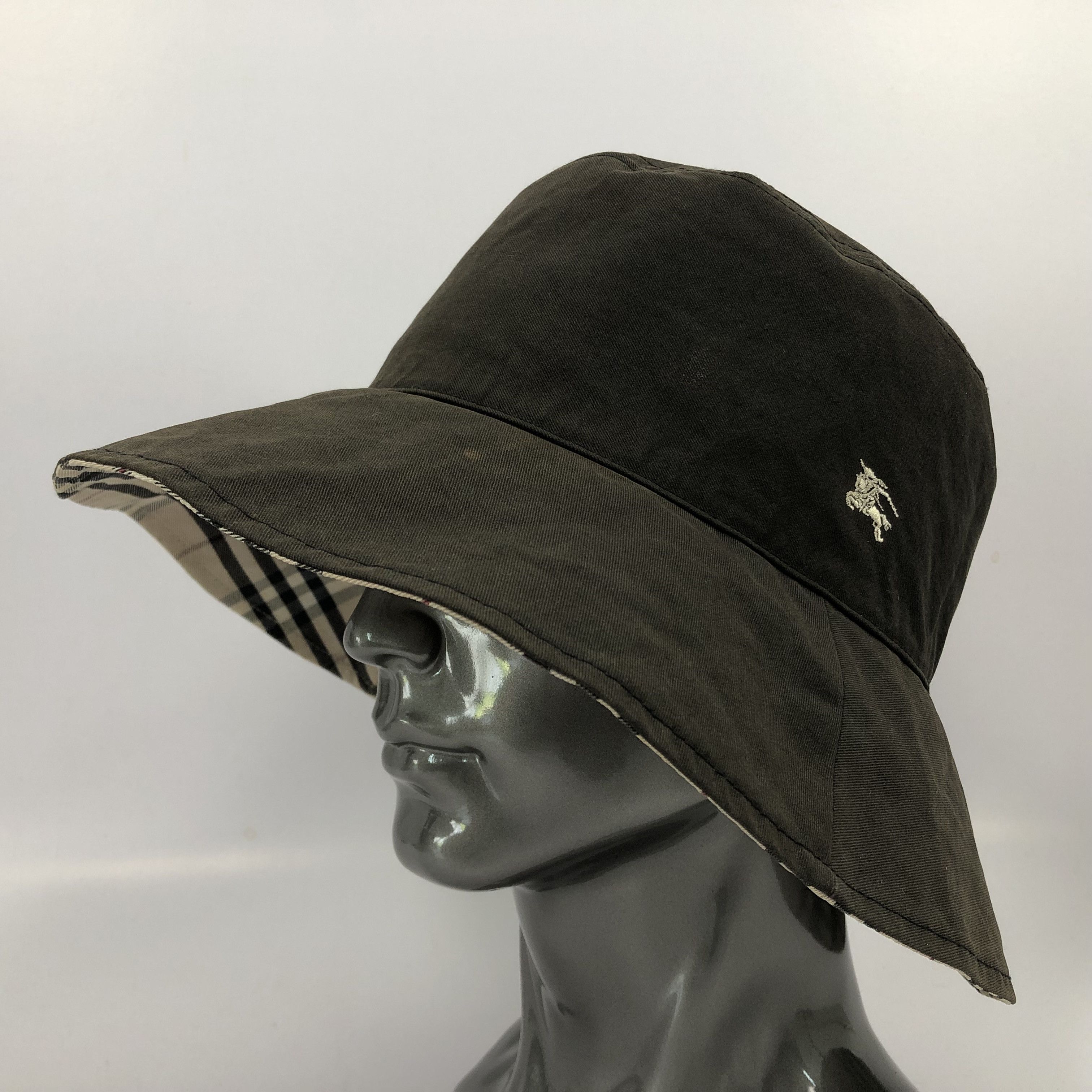 Burberry × Japanese Brand × Vintage Vintage Burberry London Nova Check Revers ible Bucket Hats Size ONE SIZE - 7 Thumbnail