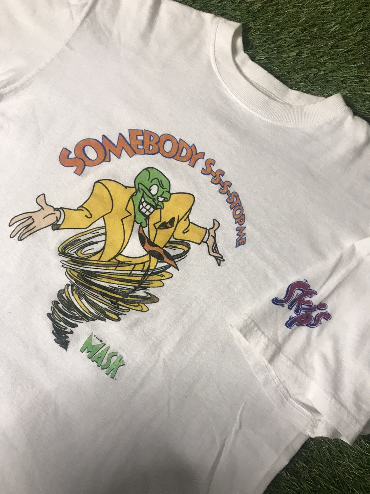 Vintage Vintage 90s The MASK Movie Promo Tee Rare Sleeve Hit Size US XL / EU 56 / 4 - 3 Thumbnail