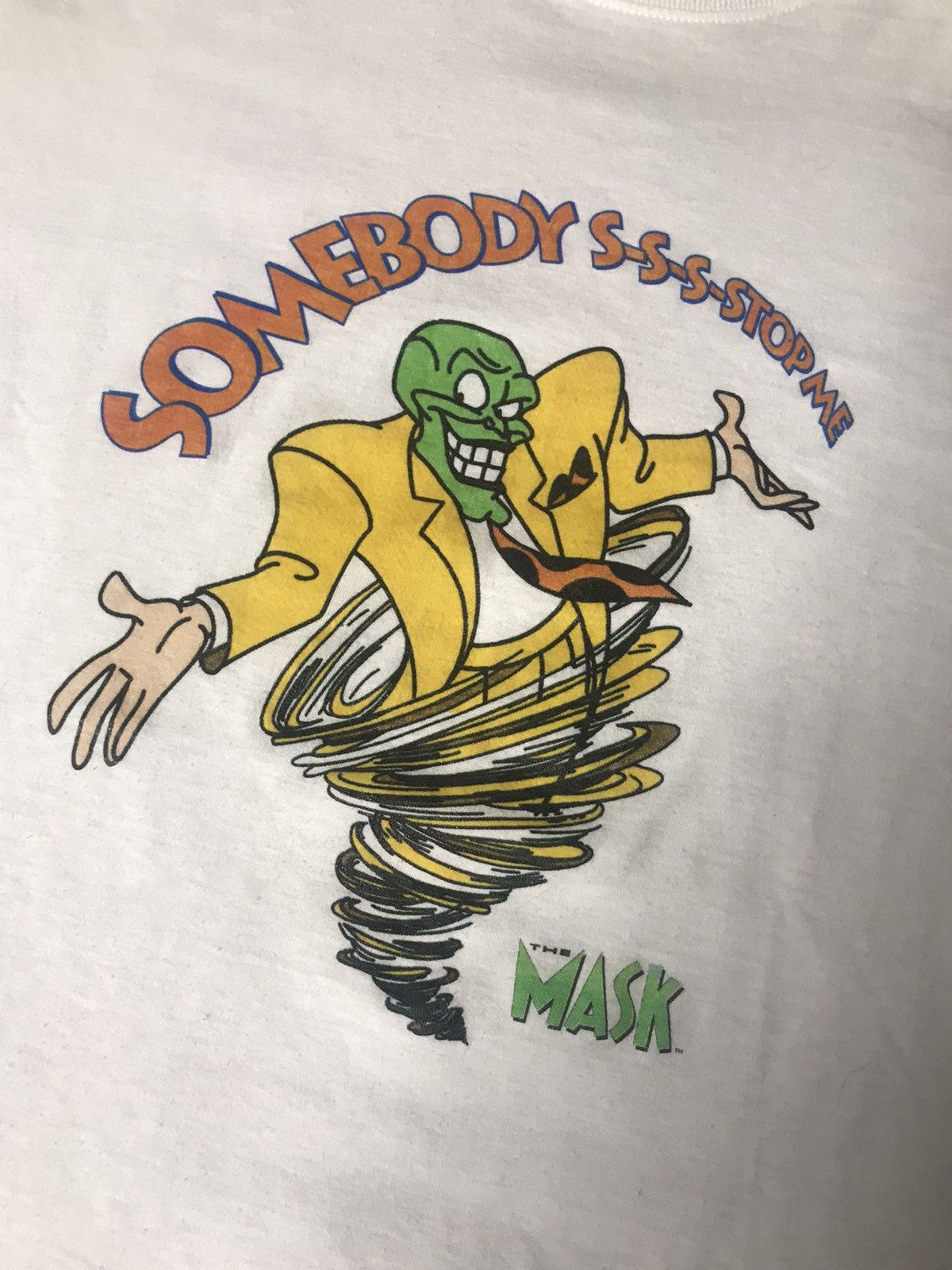Vintage Vintage 90s The MASK Movie Promo Tee Rare Sleeve Hit Size US XL / EU 56 / 4 - 2 Thumbnail