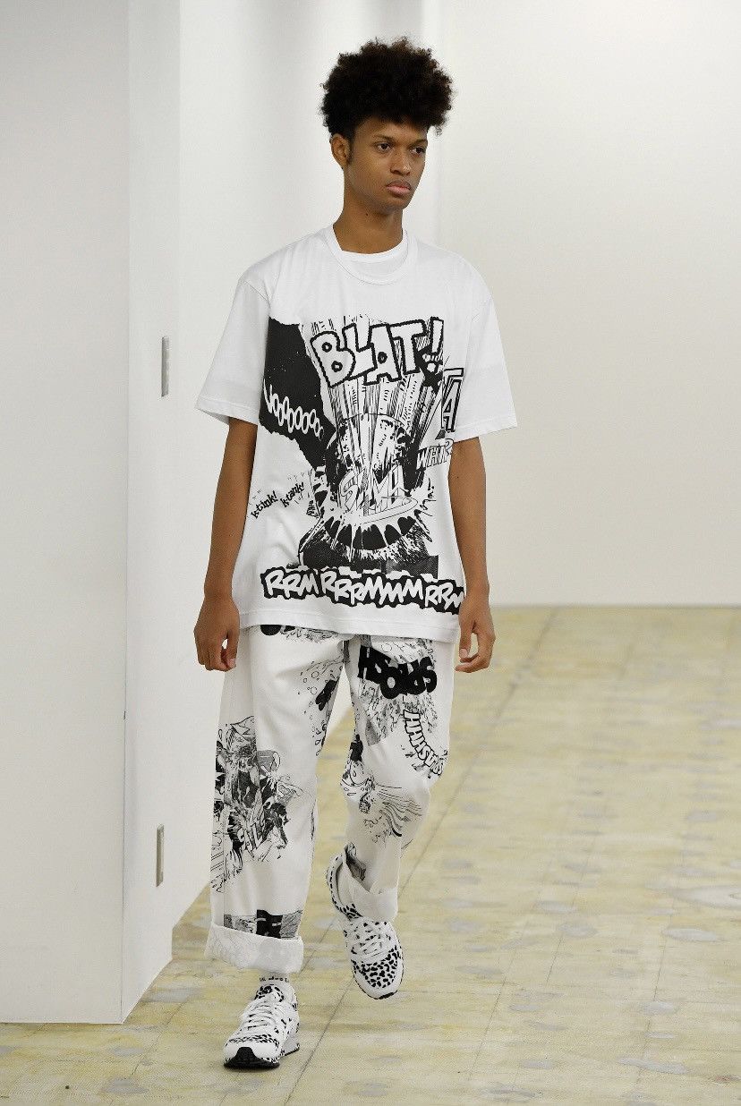 image of Comme Des Garcons x Comme Des Garcons Shirt Ss 2022 Runway Oversize T Shirt Christian Marclay in Wh