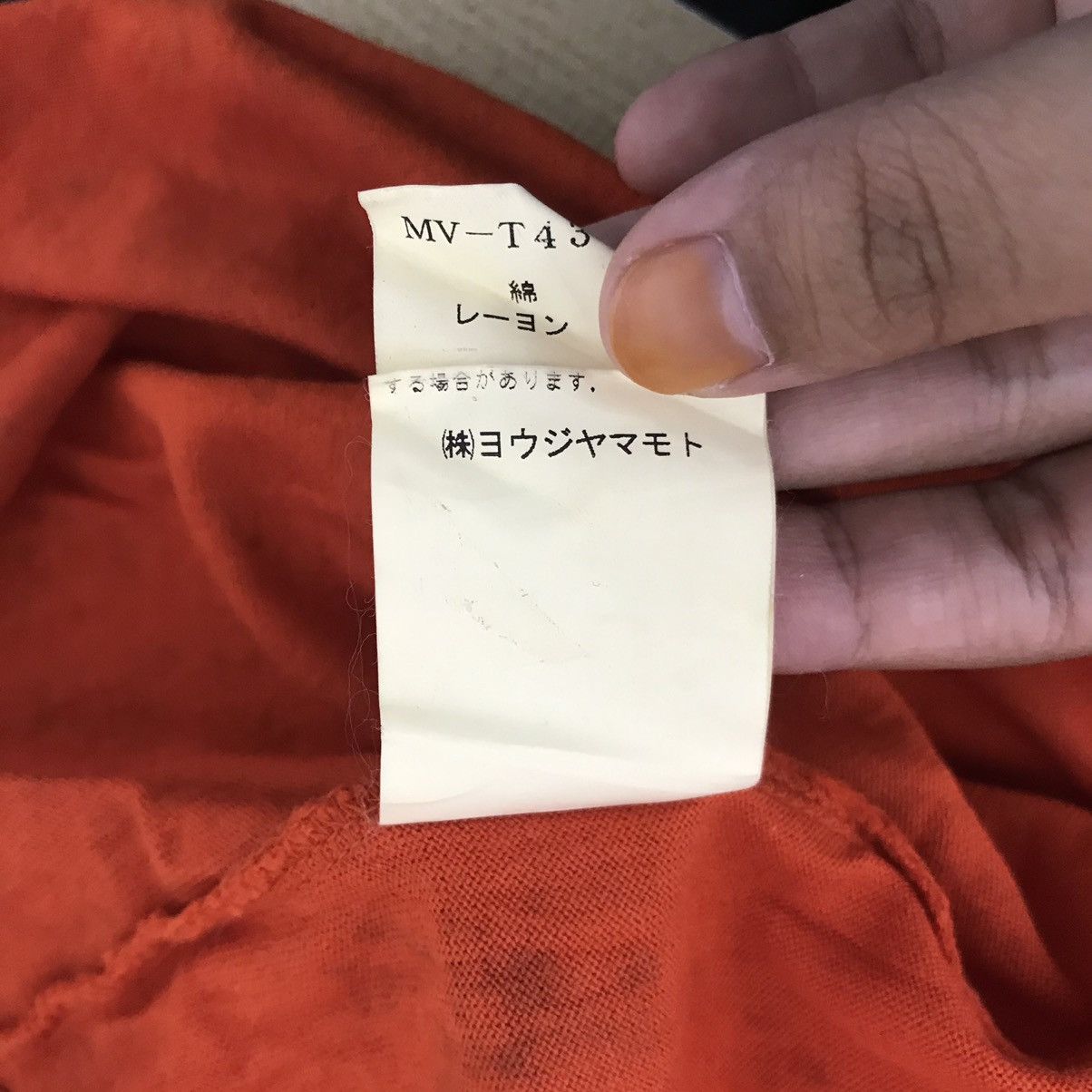 Yohji Yamamoto Vintage YOHJI YAMAMOTO Y’S Japanese Brand PlainOrange TShirt Size US M / EU 48-50 / 2 - 6 Thumbnail