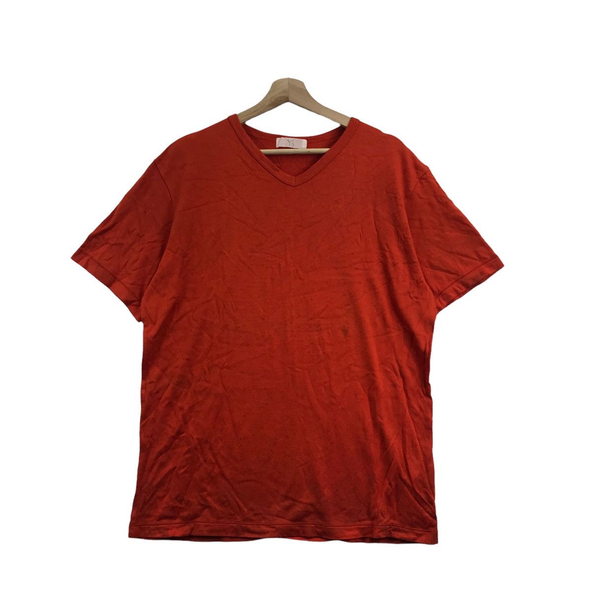 Yohji Yamamoto Vintage YOHJI YAMAMOTO Y’S Japanese Brand PlainOrange TShirt Size US M / EU 48-50 / 2 - 1 Thumbnail