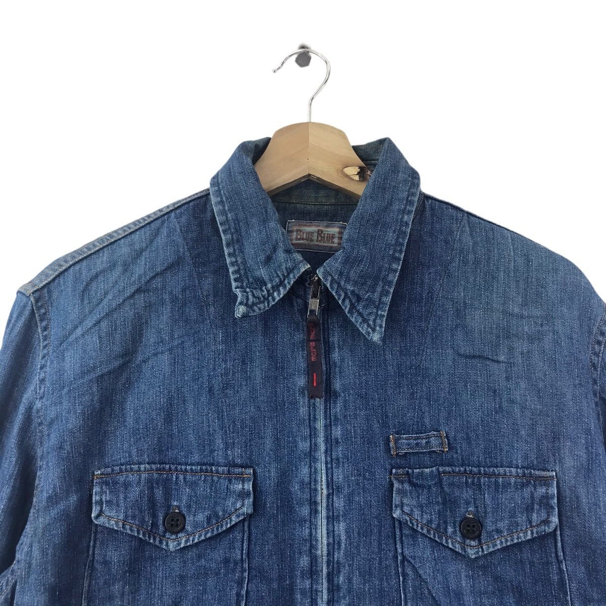 Blue Blue Japan BLUE BLUE INDIGO Blue Jeans Denim Multi Pockets Jacket Size US S / EU 44-46 / 1 - 2 Thumbnail