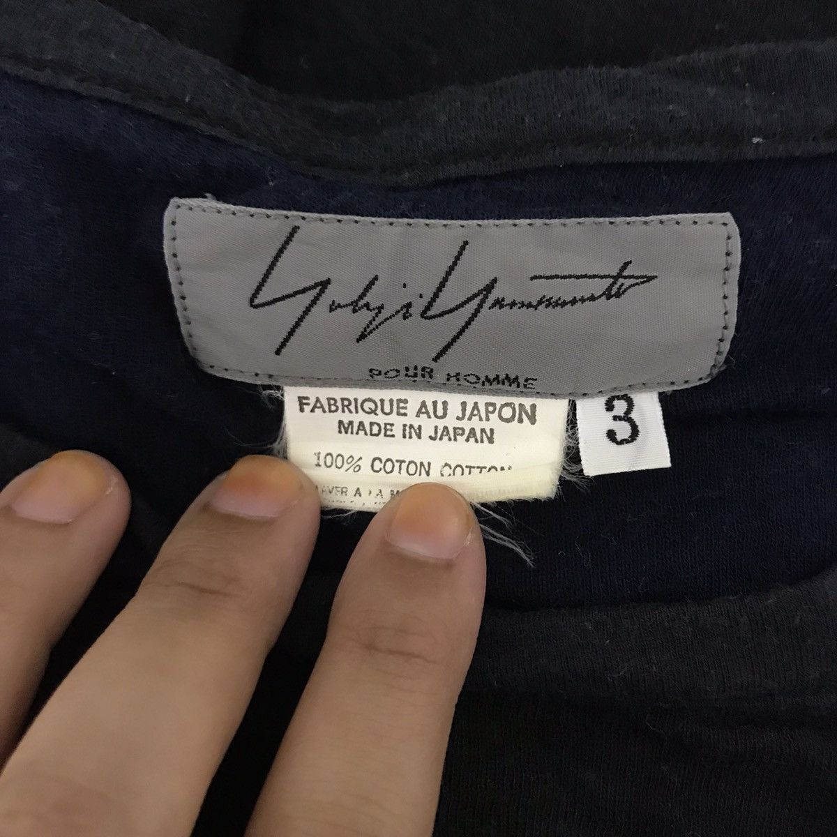 Yohji Yamamoto YOHJI YAMAMOTO Pour Homme Signature Japanese Brand T Shirt Size US S / EU 44-46 / 1 - 4 Thumbnail
