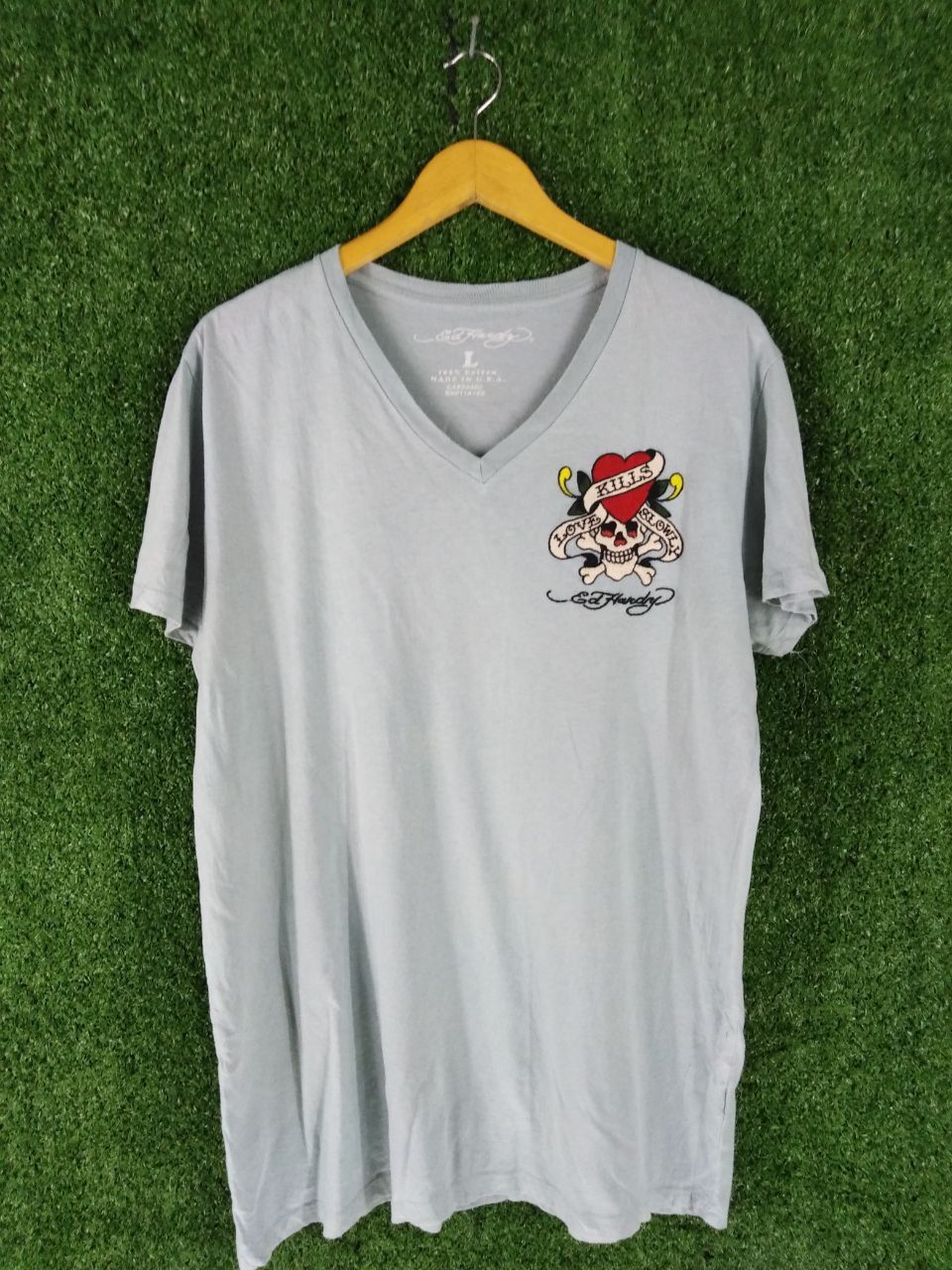 Ed Hardy EMBOIDERY ED HARDY V NECK Size US L / EU 52-54 / 3 - 1 Thumbnail
