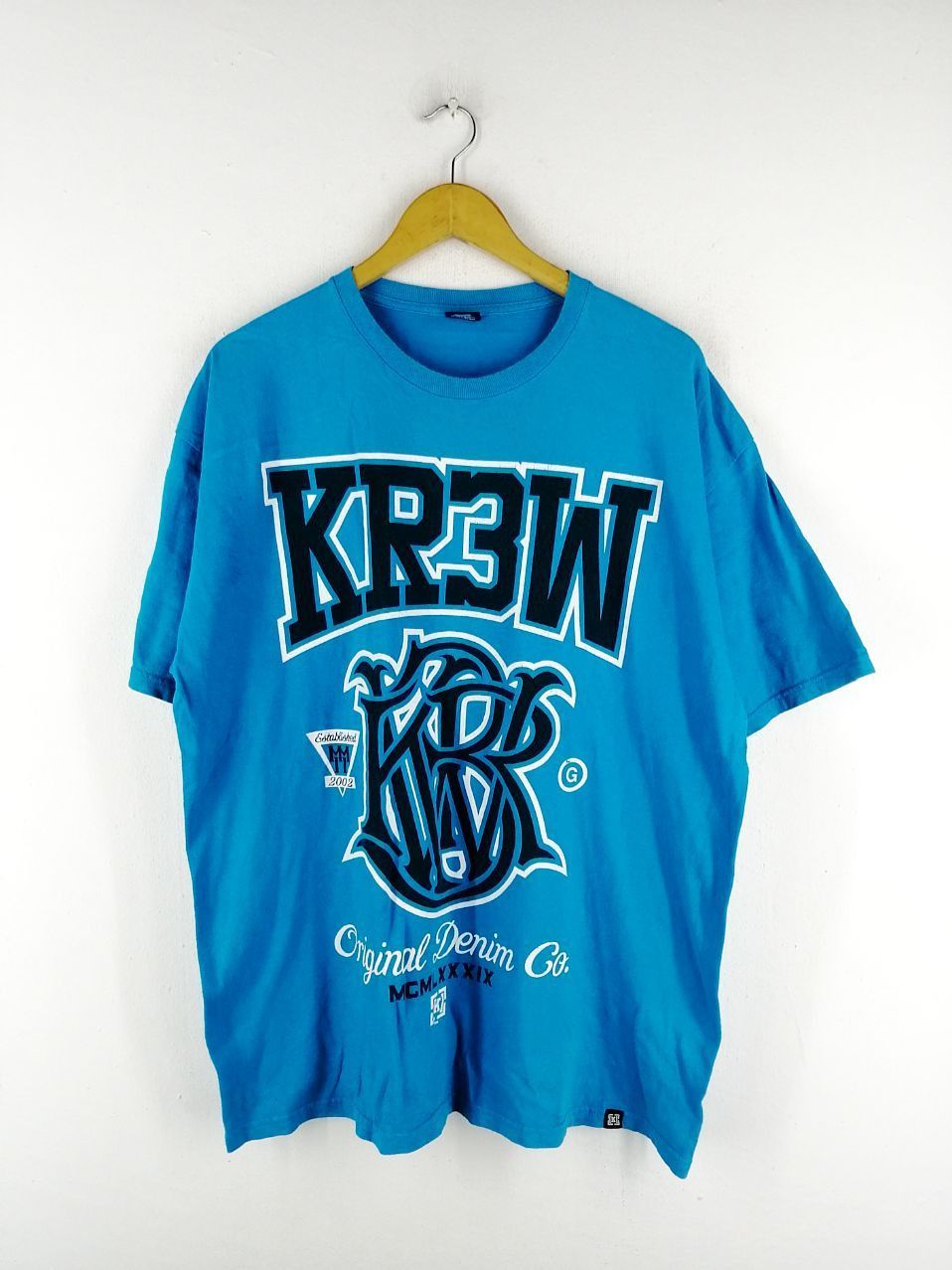 KREW KR3W BLUE TEE Size US XL / EU 56 / 4 - 1 Thumbnail