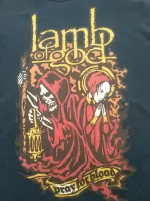 Band Tees × Vintage VINTAGE LAMB OF GOD MEN'S T-SHIRT Size US L / EU 52-54 / 3 - 3 Thumbnail