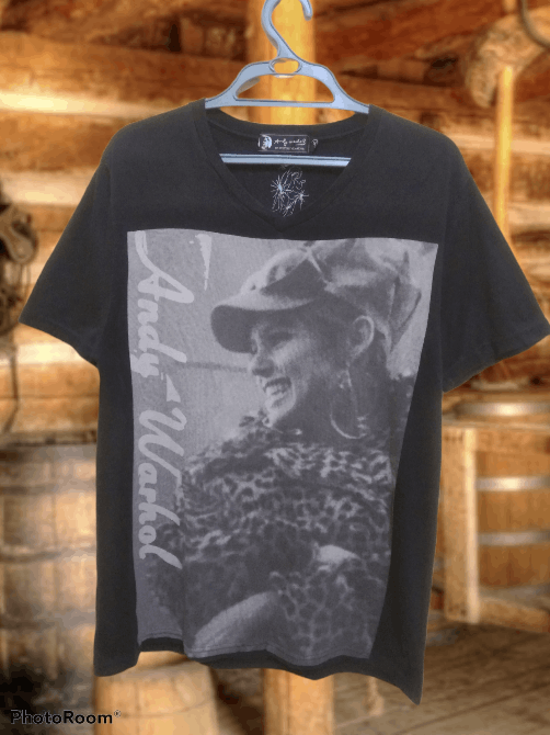 image of Hysteric Glamour X Andy Warhol T-Shirt in Black, Men's (Size Medium)