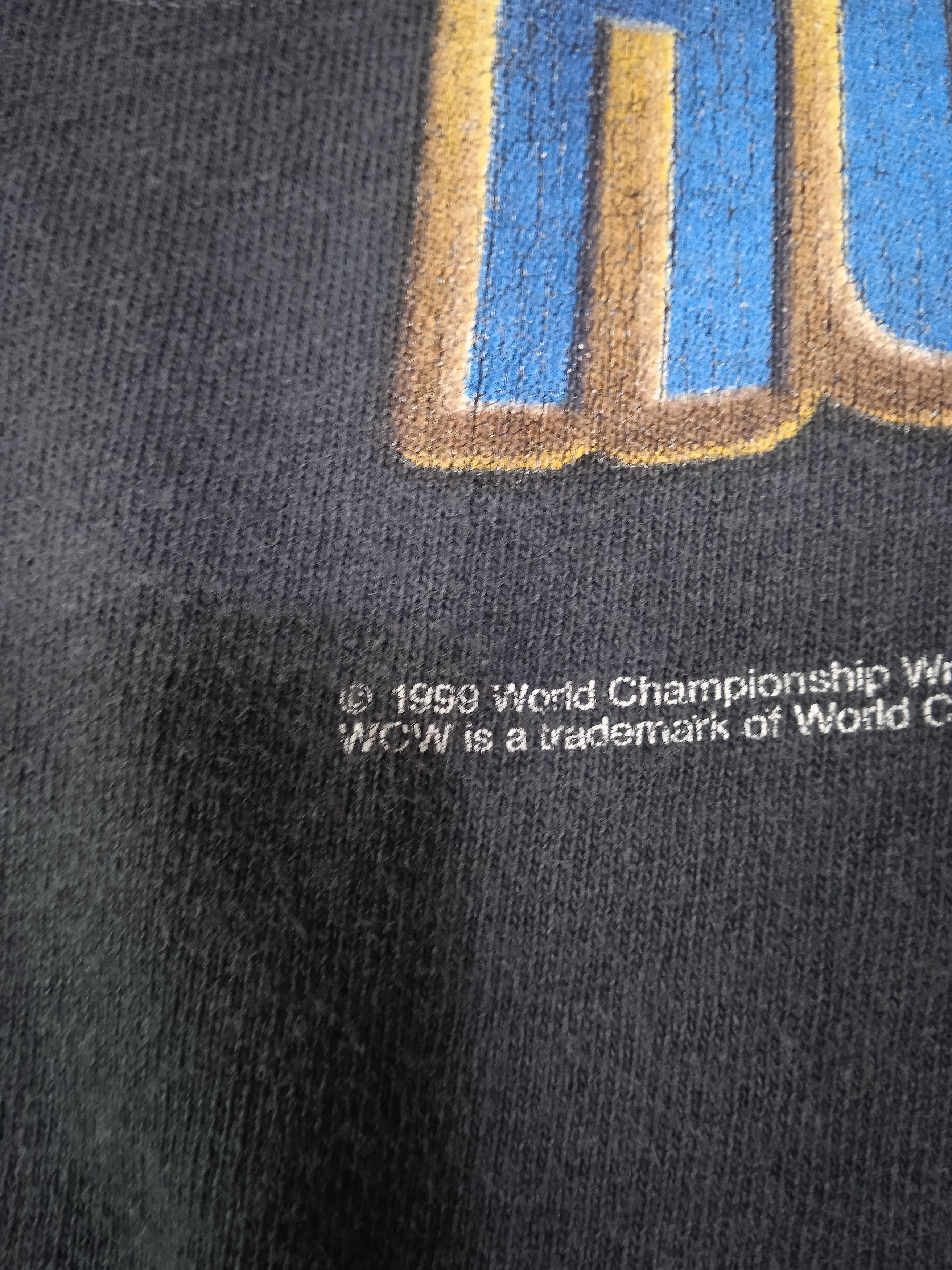 WWF Vintage 90s WCW The Four Horsemen T Shirt Ric Flair Size US XL / EU 56 / 4 - 2 Thumbnail
