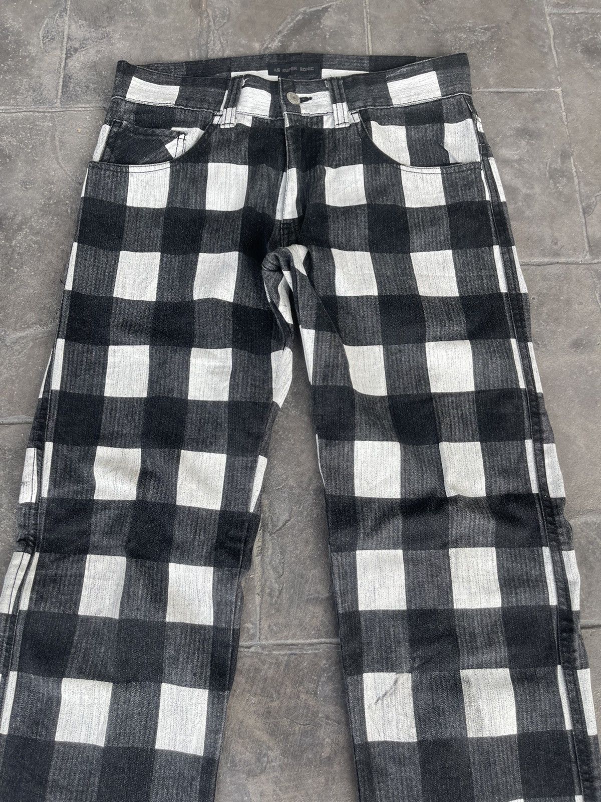 Tornado Mart JAPAN MADE As Super Sonic Parashuto Checkered Plaid Tartan Size US 30 / EU 46 - 6 Thumbnail