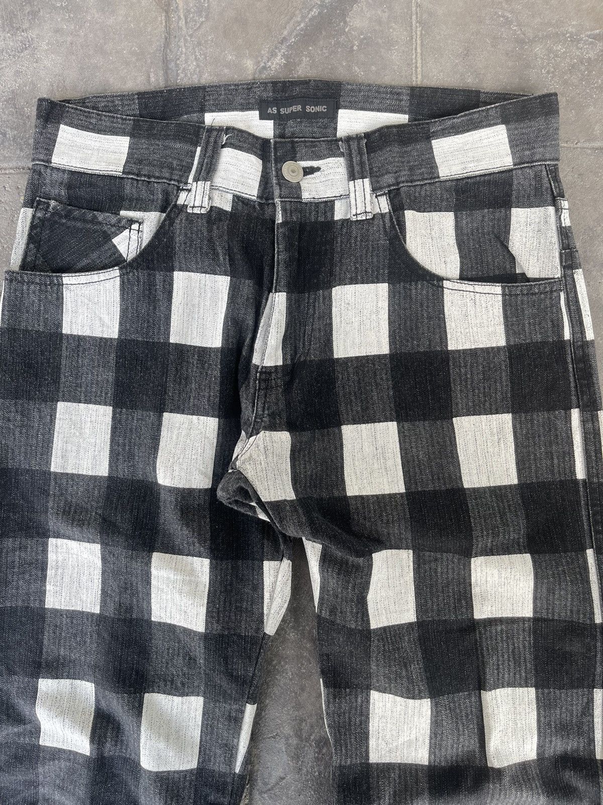 Tornado Mart JAPAN MADE As Super Sonic Parashuto Checkered Plaid Tartan Size US 30 / EU 46 - 8 Thumbnail