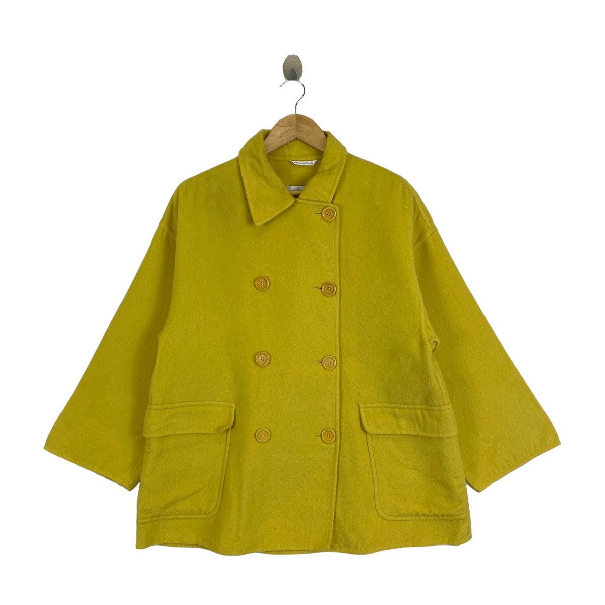 Max Mara Vintage MAX MARA Italian Designer Wool Peacoat Jacket Size L / US 10 / IT 46 - 1 Thumbnail