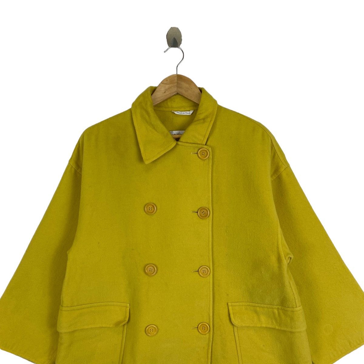 Max Mara Vintage MAX MARA Italian Designer Wool Peacoat Jacket Size L / US 10 / IT 46 - 5 Thumbnail