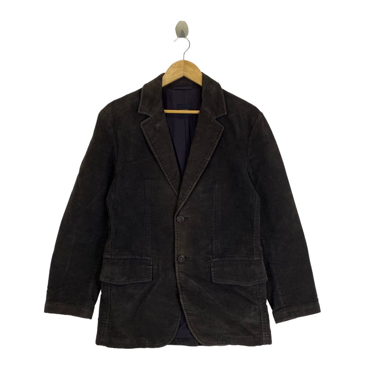 Hugo Boss Vintage HUGO BOSS Designer Coduroy Blazer Coat Jacket Size 38R - 1 Thumbnail