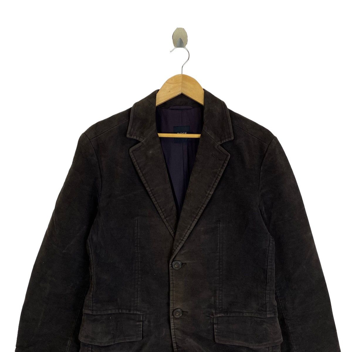 Hugo Boss Vintage HUGO BOSS Designer Coduroy Blazer Coat Jacket Size 38R - 5 Thumbnail