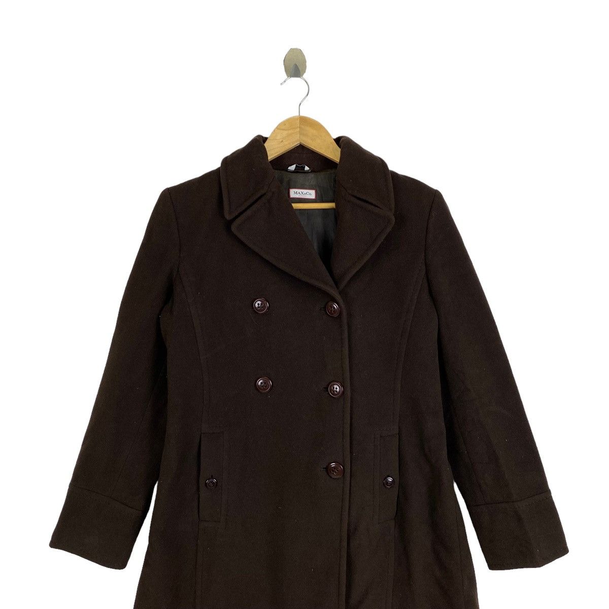 Max Mara MAX MARA Italian Designer Wool Trench Coat Jacket Size S / US 4 / IT 40 - 5 Thumbnail