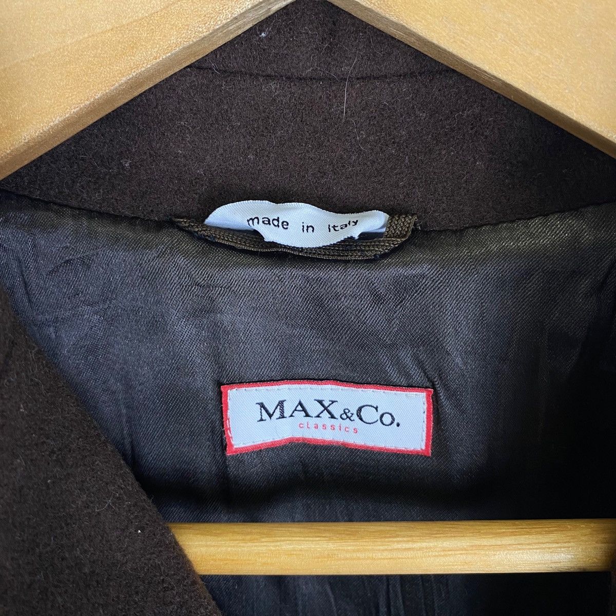 Max Mara MAX MARA Italian Designer Wool Trench Coat Jacket Size S / US 4 / IT 40 - 6 Thumbnail