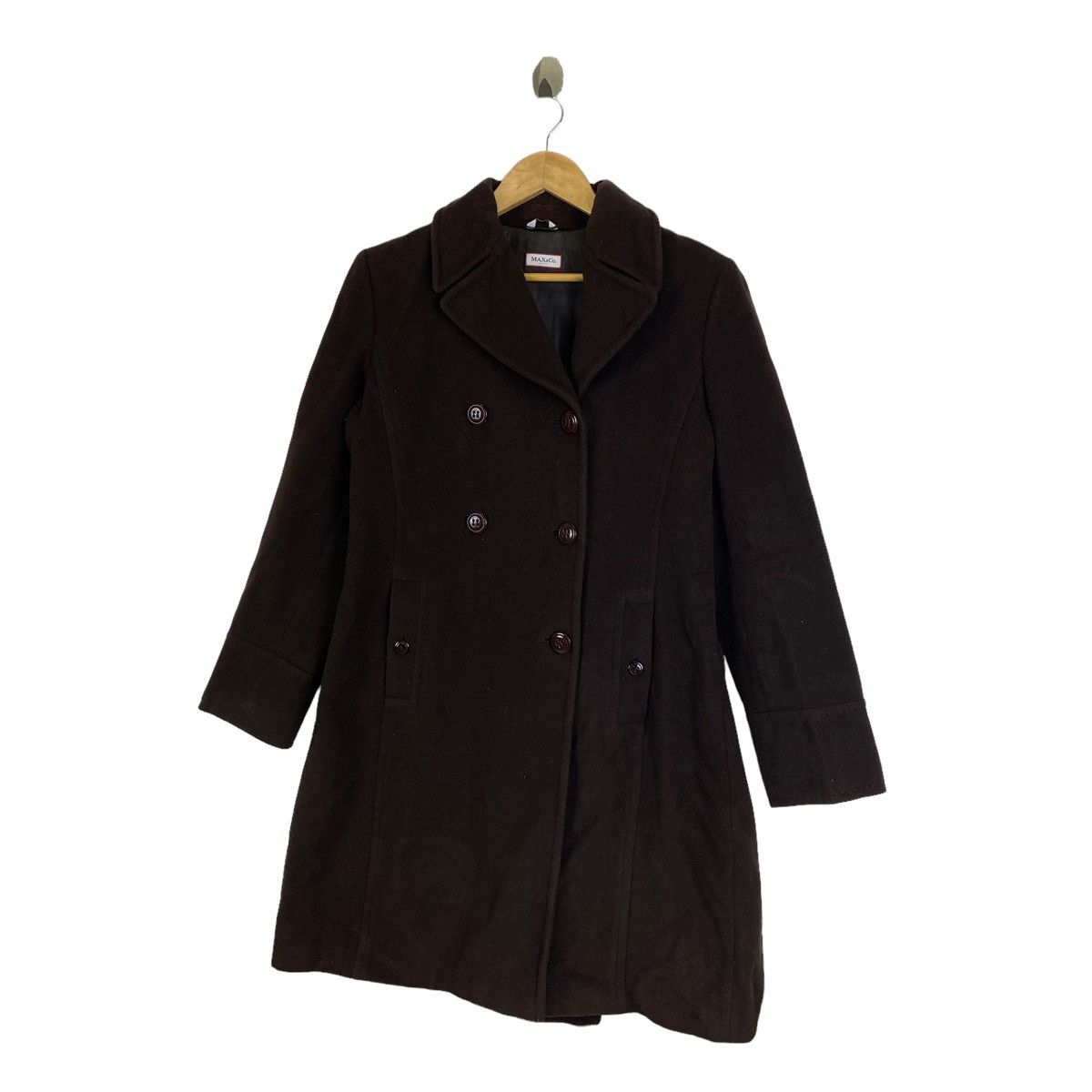 Max Mara MAX MARA Italian Designer Wool Trench Coat Jacket Size S / US 4 / IT 40 - 4 Thumbnail