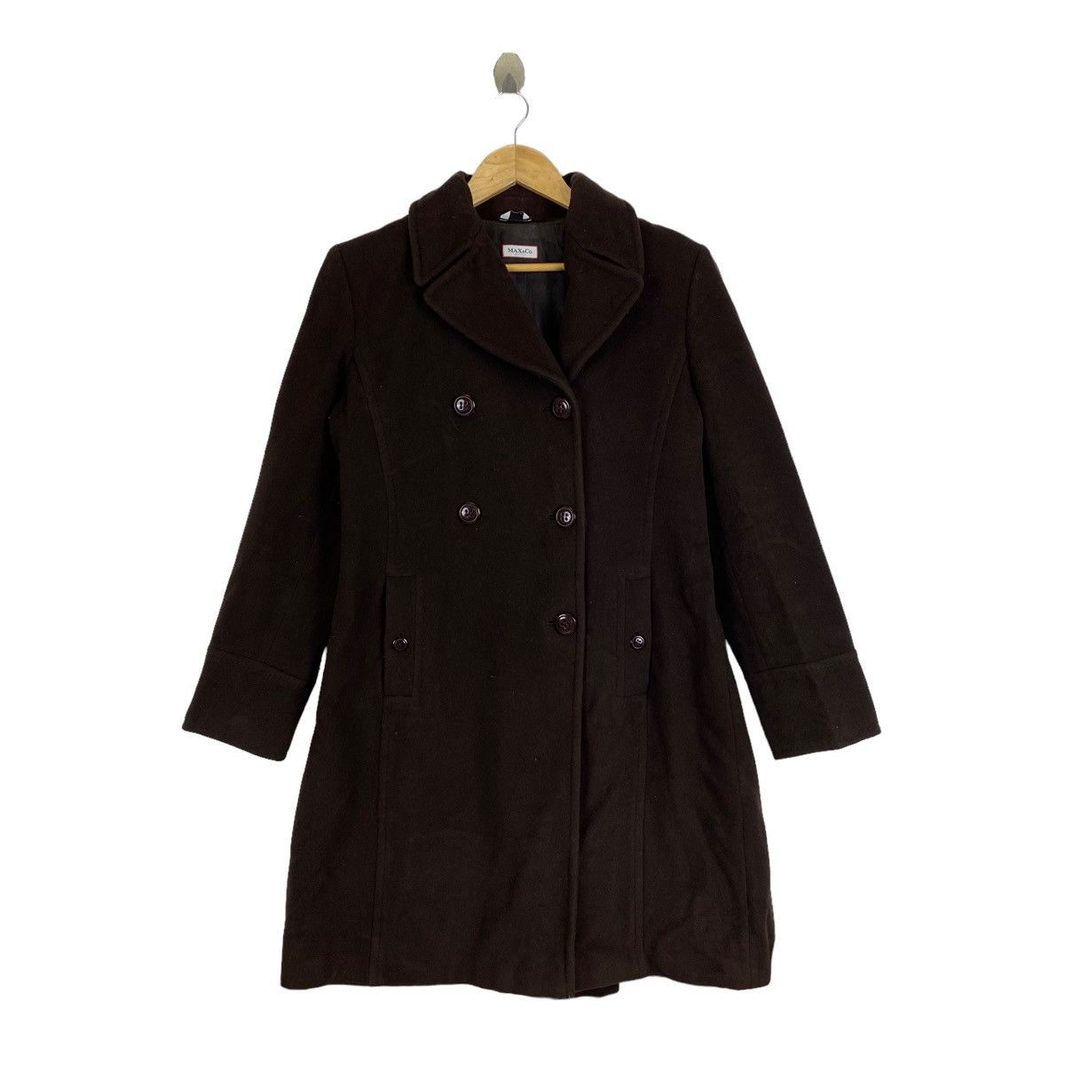 Max Mara MAX MARA Italian Designer Wool Trench Coat Jacket Size S / US 4 / IT 40 - 1 Thumbnail