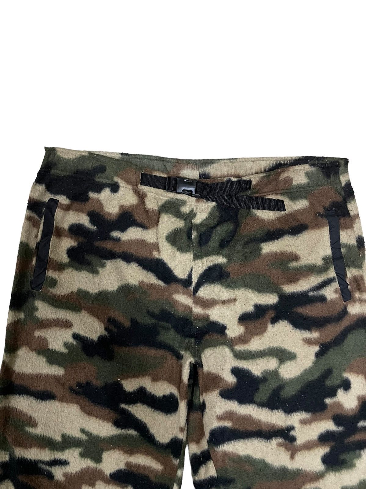 Japanese Brand Japanese Camouflage Buckle Clip Fleece Archive Pants Size US 38 / EU 54 - 3 Thumbnail