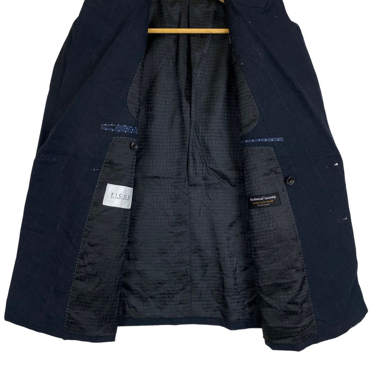 Japanese Brand FICCE By DON KONISHI Japanese Designer Blazer Coat Jacket Size 40R - 7 Thumbnail