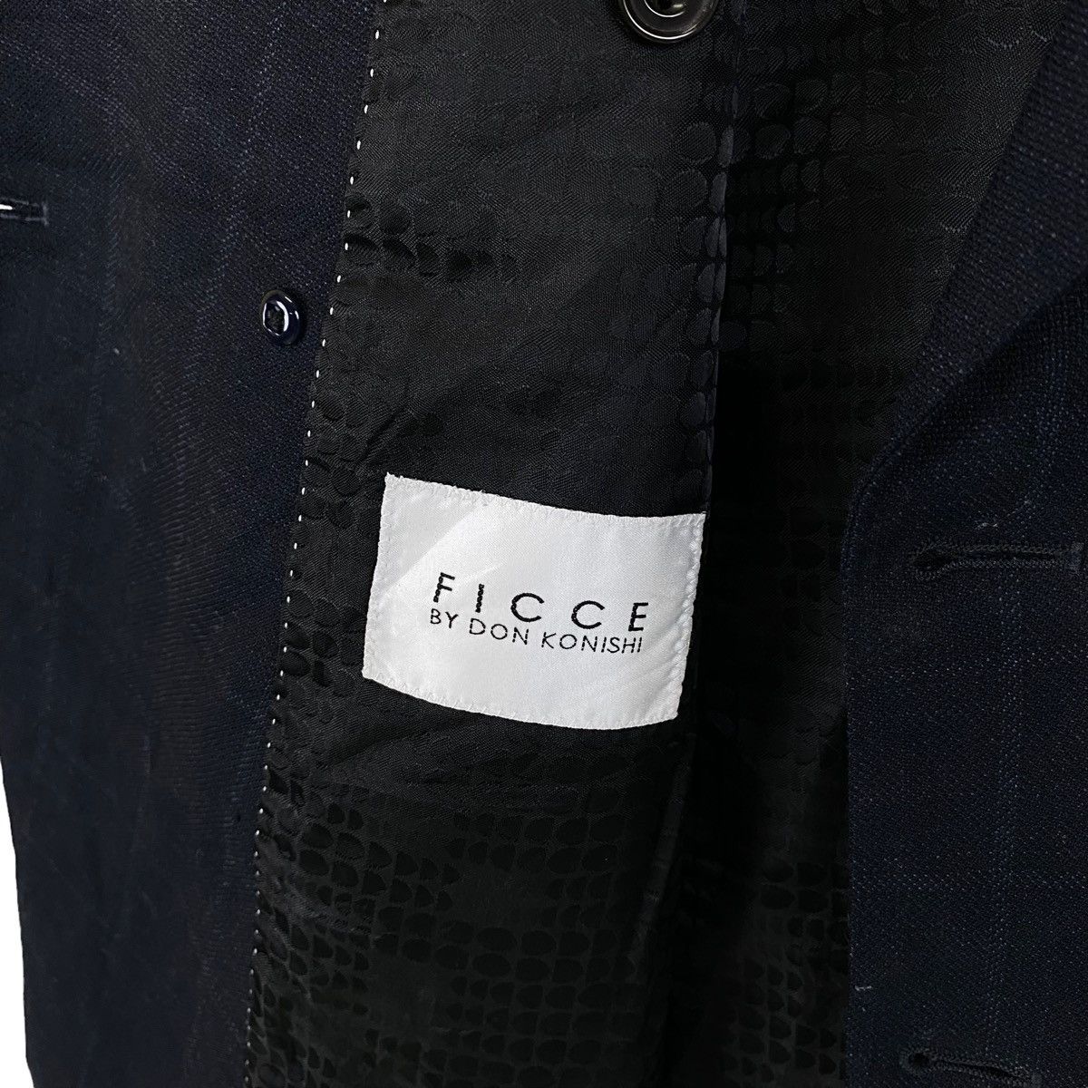 Japanese Brand FICCE By DON KONISHI Japanese Designer Blazer Coat Jacket Size 40R - 8 Thumbnail