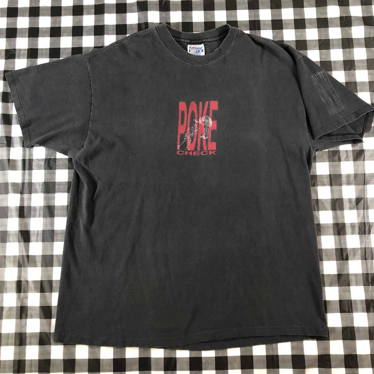 Vintage Lacrosse Poke Check Impale Stick Stab Sport Faded Vintage T Size US XL / EU 56 / 4 - 2 Thumbnail