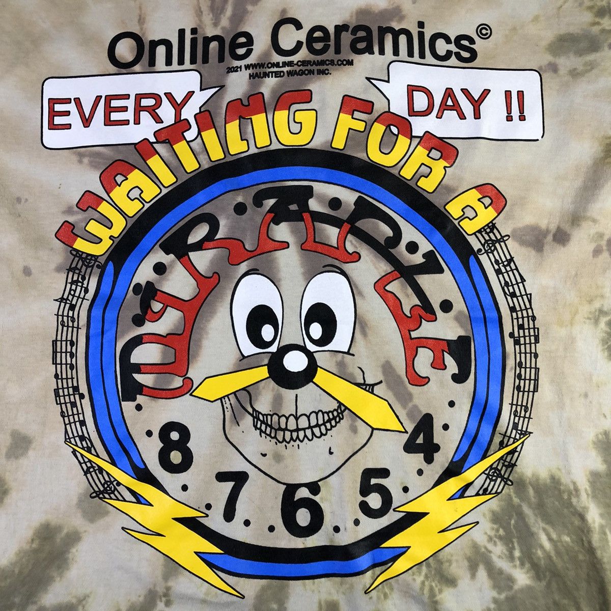 Online Ceramics Online Ceramics Waiting For A Miracle Tie Dye T Shirt XL Size US XL / EU 56 / 4 - 4 Thumbnail