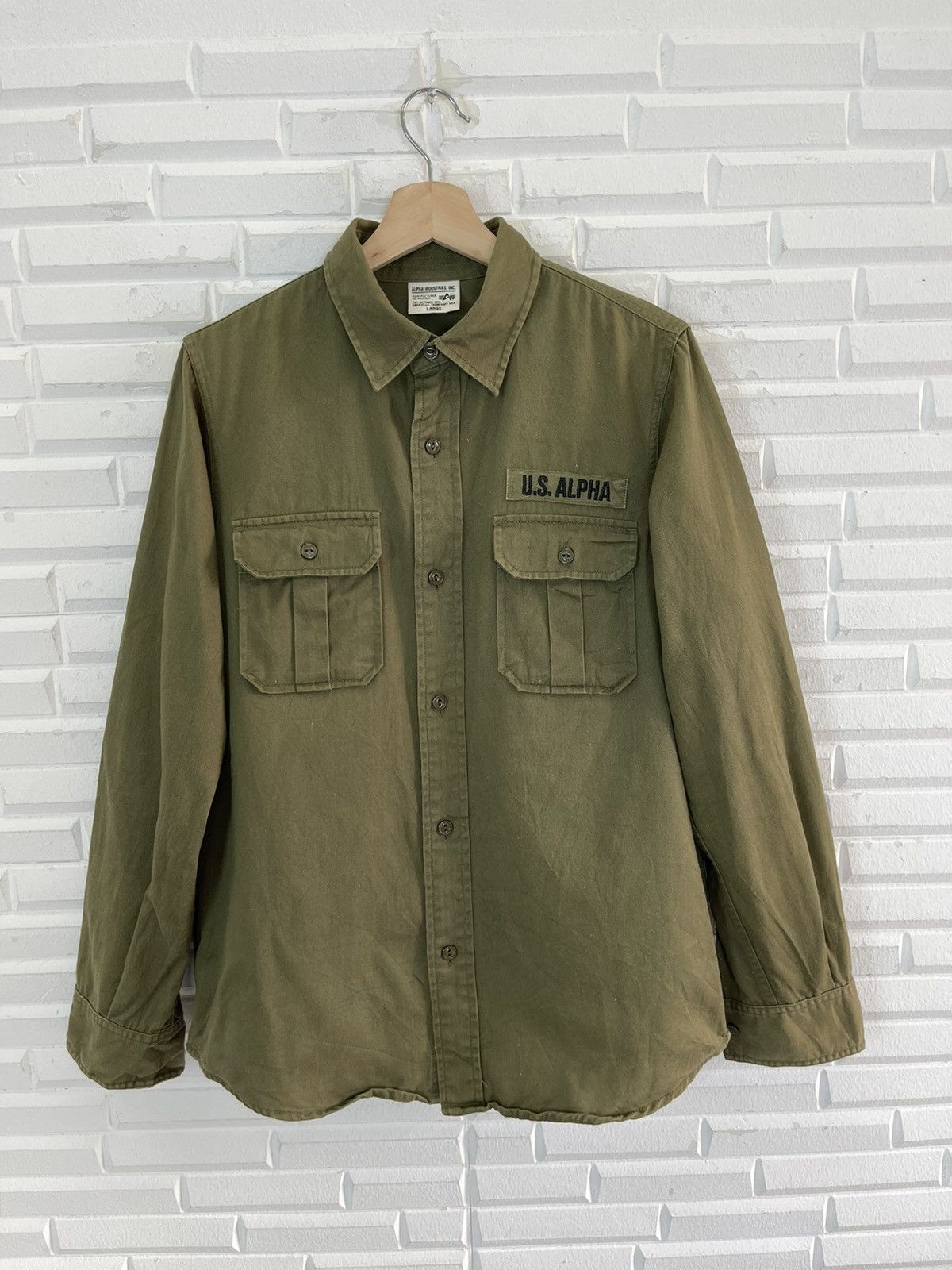 Alpha Industries Vintage PATCH FATIGUE KNOXVILLE TENNESSE USA ALPHA IND Size US L / EU 52-54 / 3 - 2 Thumbnail