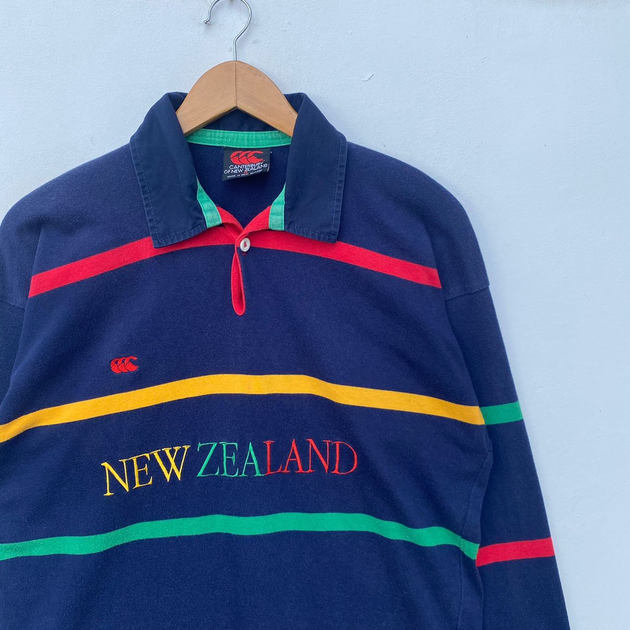 VINTAGE CANTERBURY POLO RUGBY SHIRT MEDIUM LARGE PULLOVER