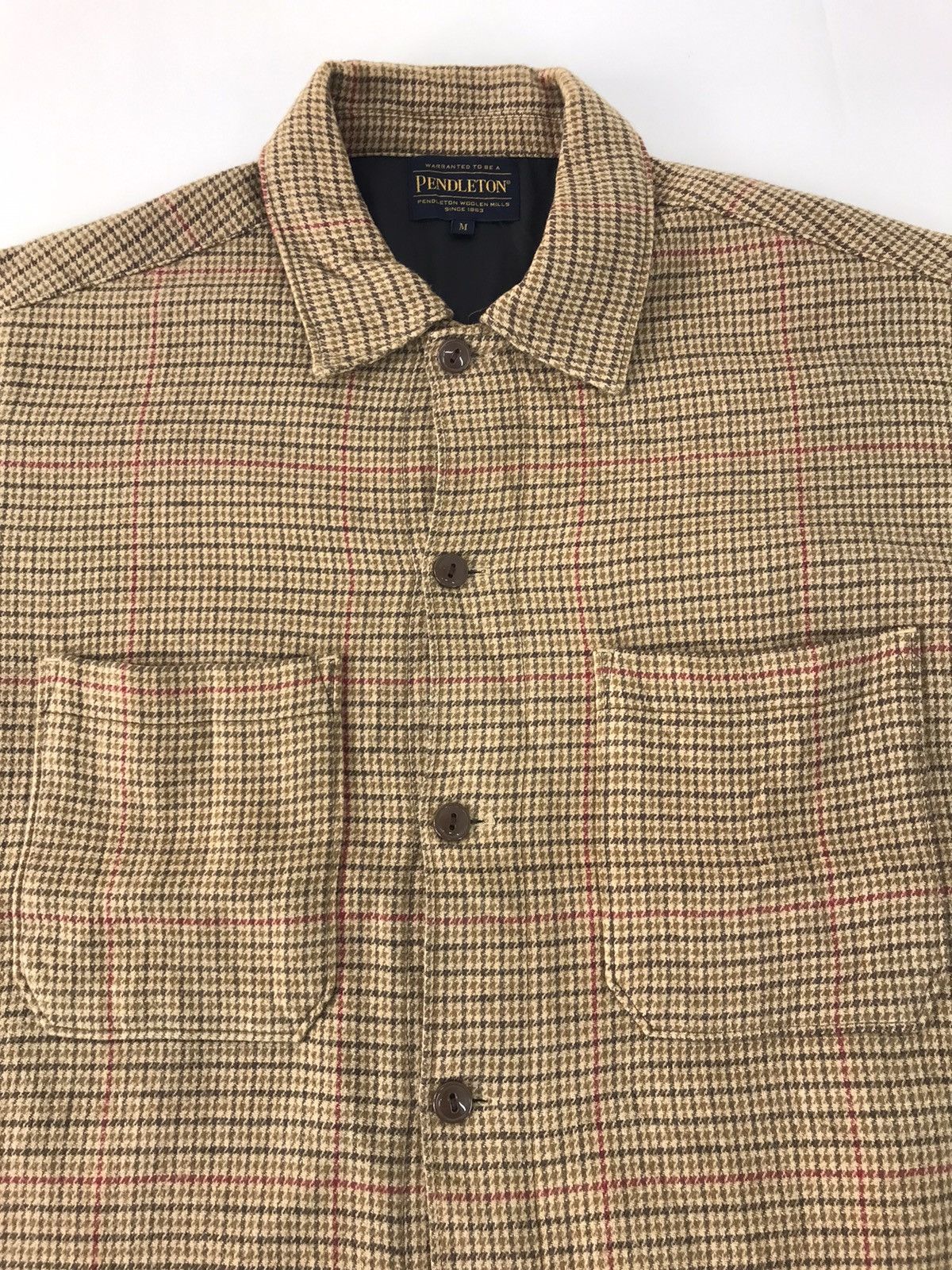 Pendleton × Vintage Pendleton Woolen Mills Flannel Shirt Button up Check Double Size US L / EU 52-54 / 3 - 3 Thumbnail