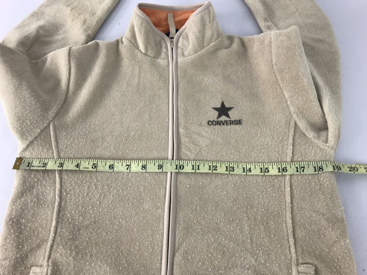 Converse × Vintage Converse Fleece Sweatshirt Zipper Style Embroidered Logo Size M / US 6-8 / IT 42-44 - 9 Thumbnail