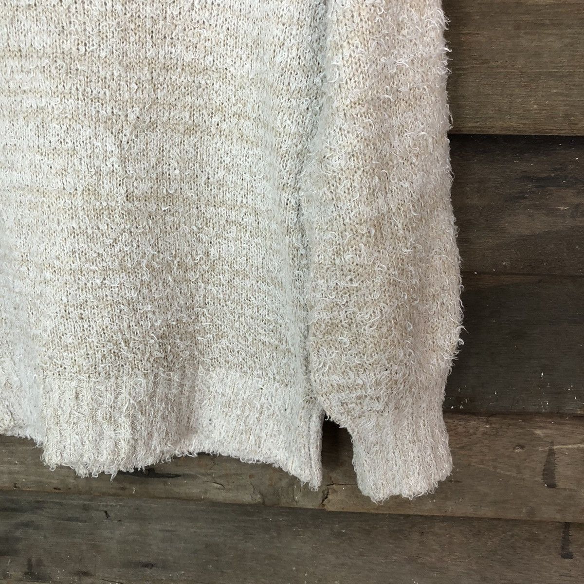 Japanese Brand Flower Circle Shag Shaggy Fur Mohair Knitwear #6697 Size US M / EU 48-50 / 2 - 5 Thumbnail