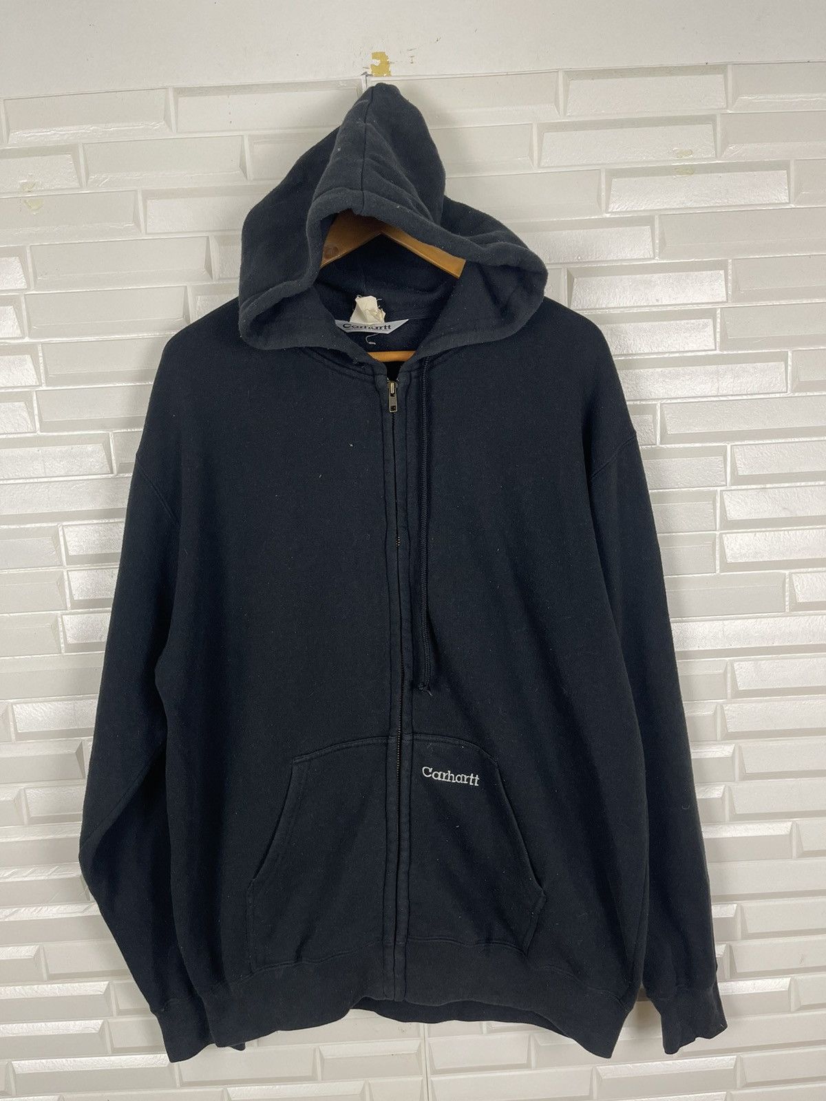 Carhartt Vintage Carhartt Hoodie Sweatshirt American Streetwear Size US L / EU 52-54 / 3 - 1 Thumbnail