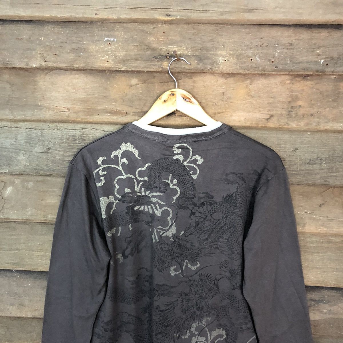 Japanese Brand DL Dragon Japan Brown Long Sleeve Shirt #3524 Size US M / EU 48-50 / 2 - 2 Thumbnail