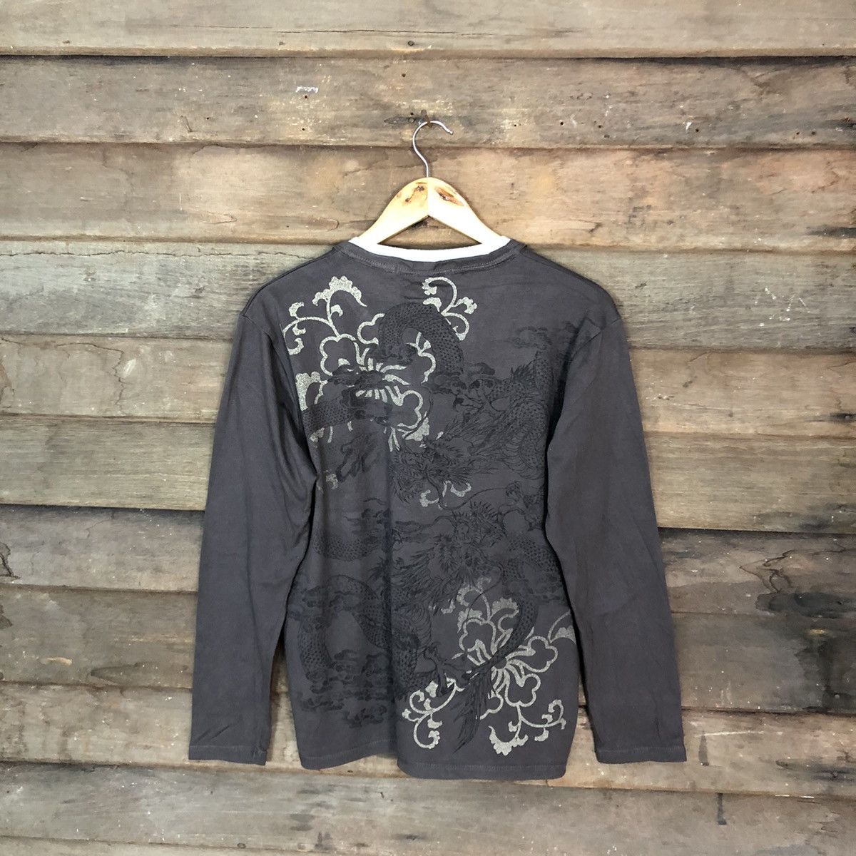 Japanese Brand DL Dragon Japan Brown Long Sleeve Shirt #3524 Size US M / EU 48-50 / 2 - 3 Thumbnail