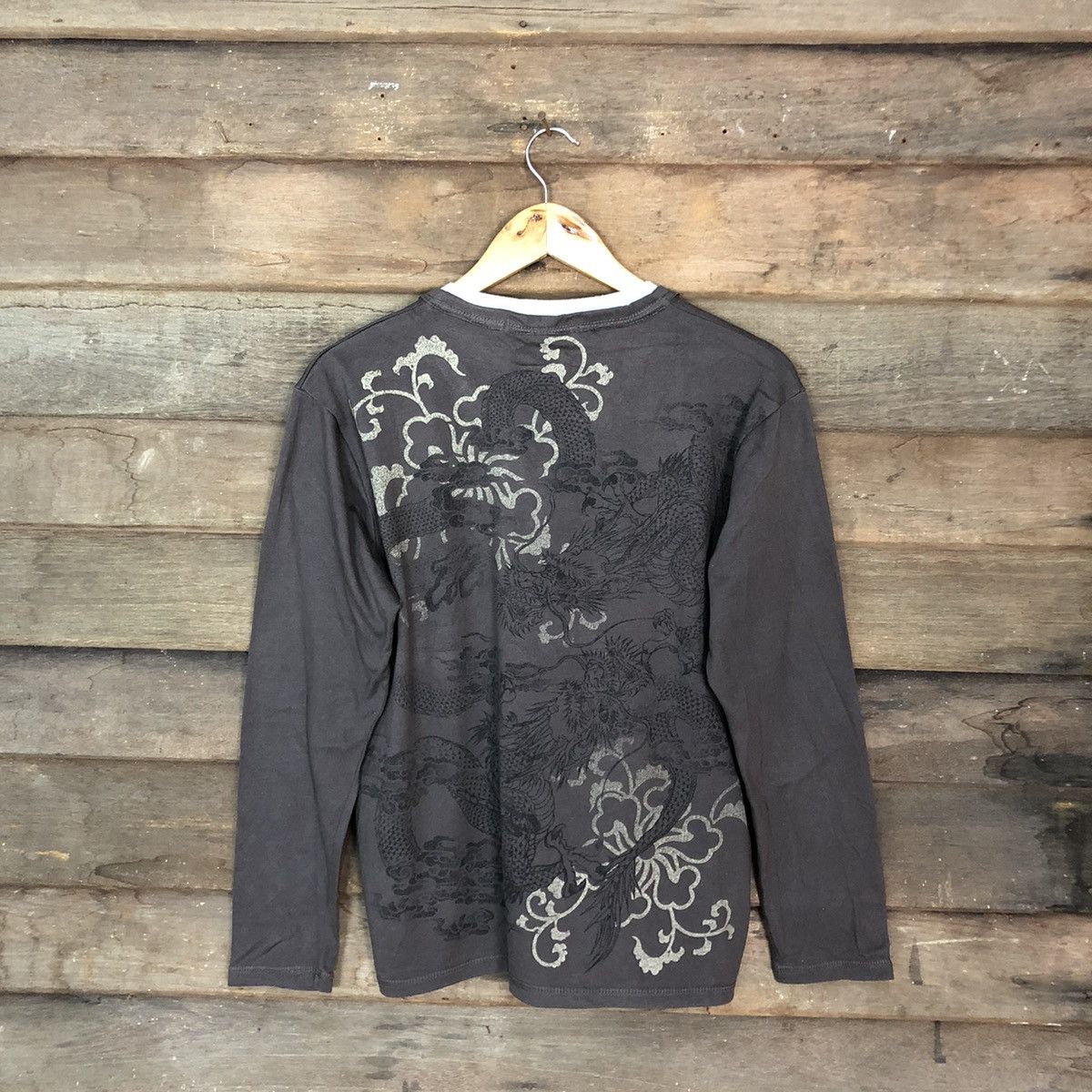 Japanese Brand DL Dragon Japan Brown Long Sleeve Shirt #3524 Size US M / EU 48-50 / 2 - 1 Thumbnail