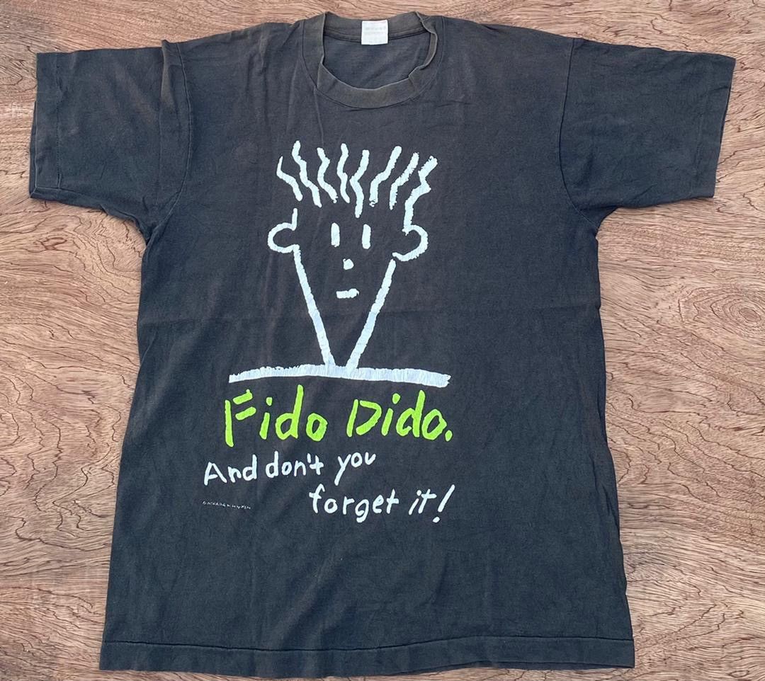 Fruit Of The Loom × Vintage vintage tee Fido Dido 90s A26 Size US L / EU 52-54 / 3 - 1 Thumbnail