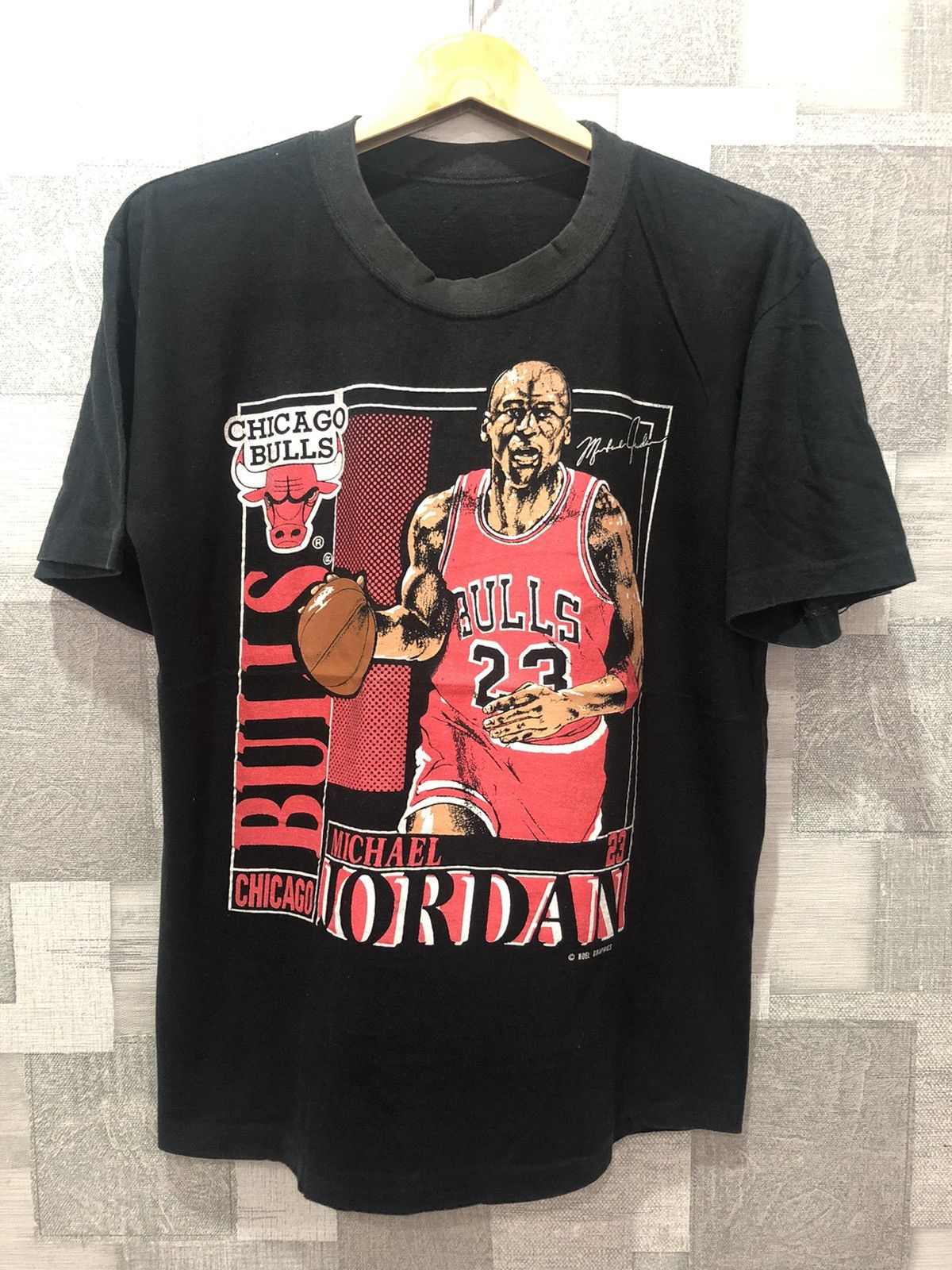 image of Michael Jordan Chicago Bulls in Black, Men's (Size Medium)