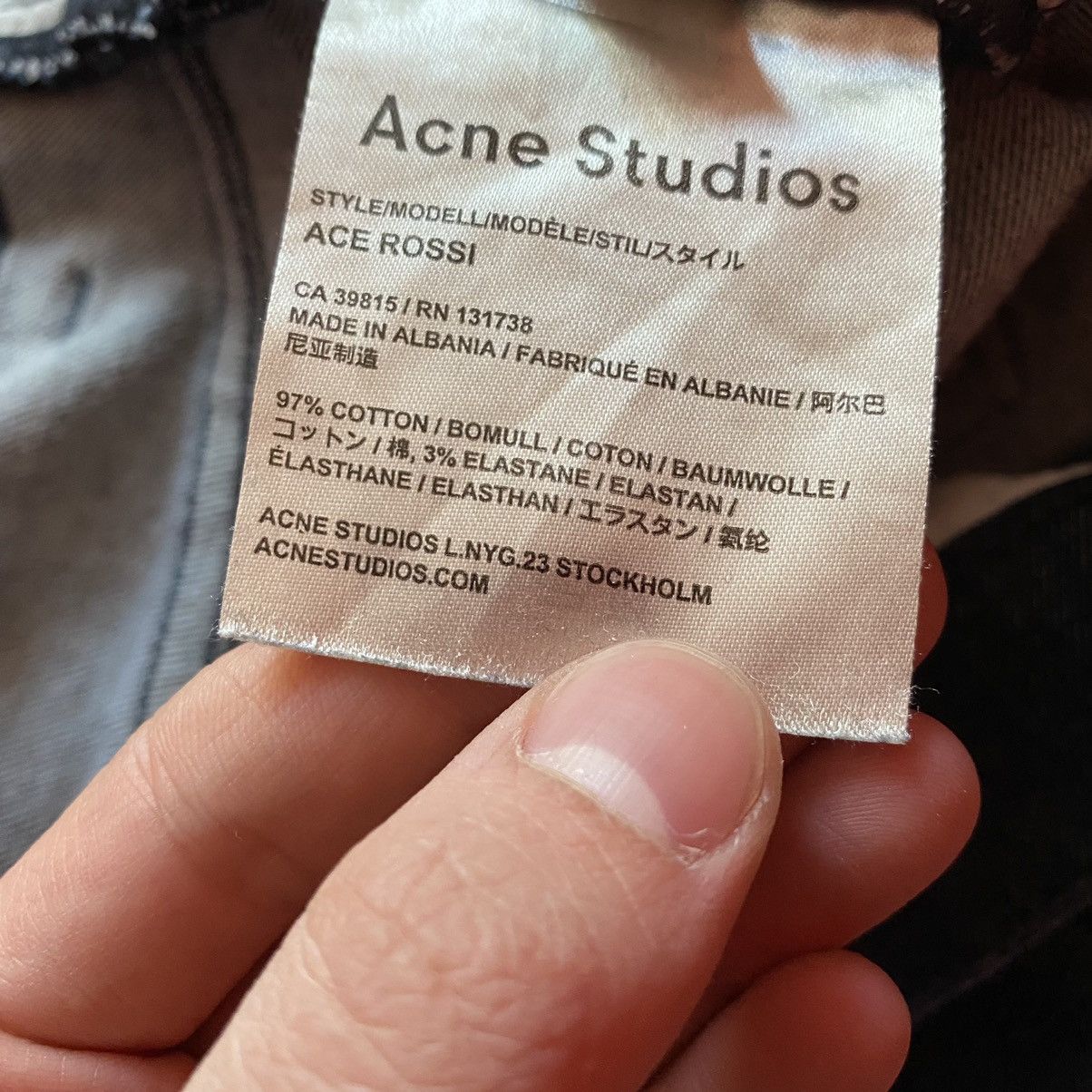 Acne Studios Acne Studios Ace Rossi Denim Jeans Size US 34 / EU 50 - 5 Thumbnail